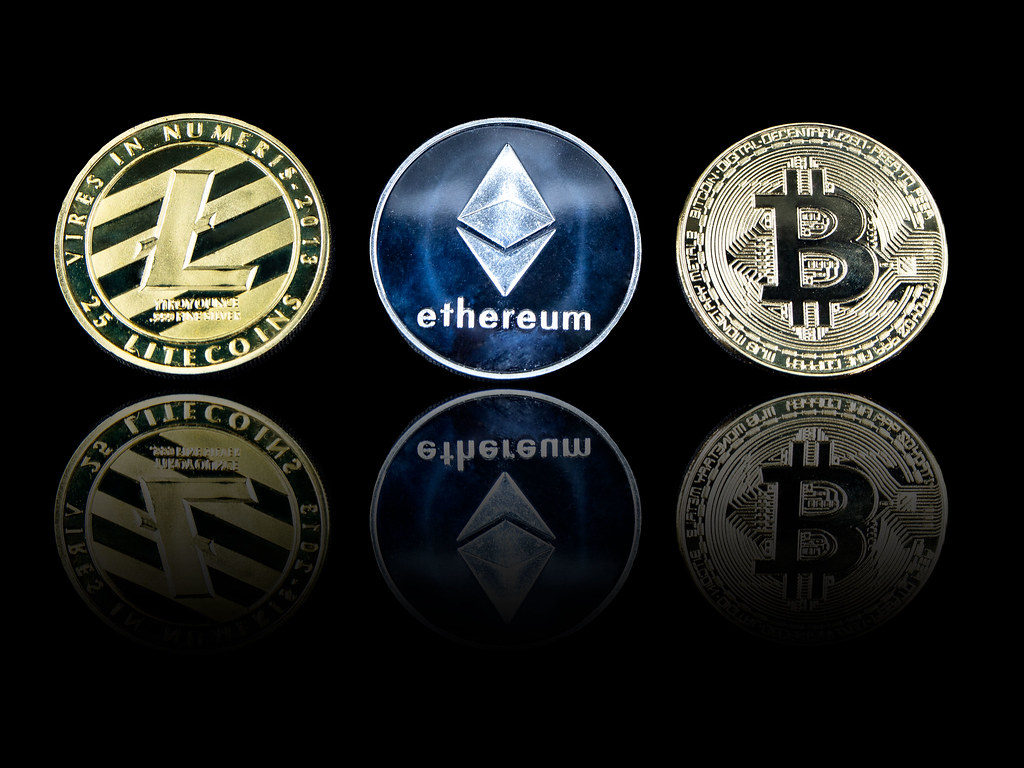 Criptomoedas Litecoin Ethereum e Bitcoin